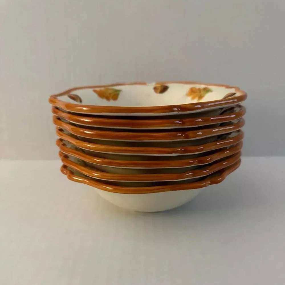 Bundle of 7 Dante Design Group -Serving Bowl Protruding Leaf 3D